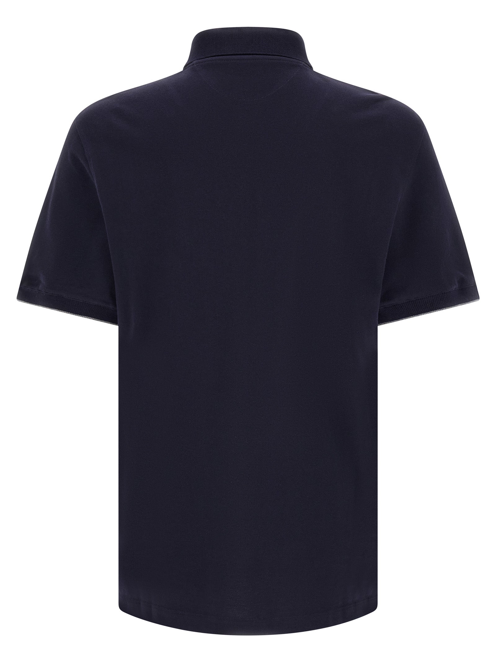 Polo Shirt by Brunello Cucinelli for men in cotton navy showcases a enviable silhouette, featuring a refined and for a enviable finish.