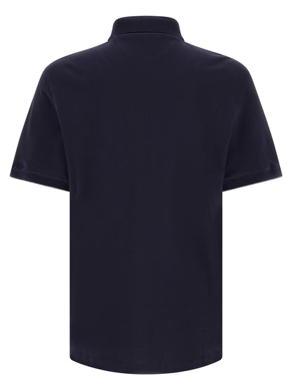 Polo Shirt by Brunello Cucinelli for men in cotton navy showcases a enviable silhouette, featuring a refined and for a enviable finish.