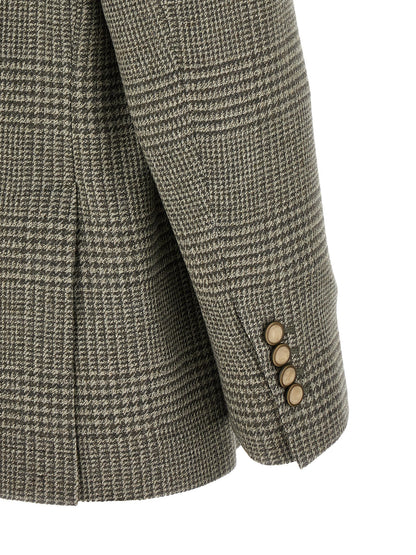 Brunello Cucinelli Bicolor Wool Blazer