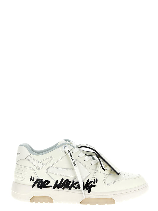 Sneakers by Off-White for men in polyester rubber leather bicolour, black, white & print presents a sumptuous silhouette, artfully capturing the essence of the Men's Fashion Polyester Rubber Leather Sneakers with its sumptuous fashion style design.