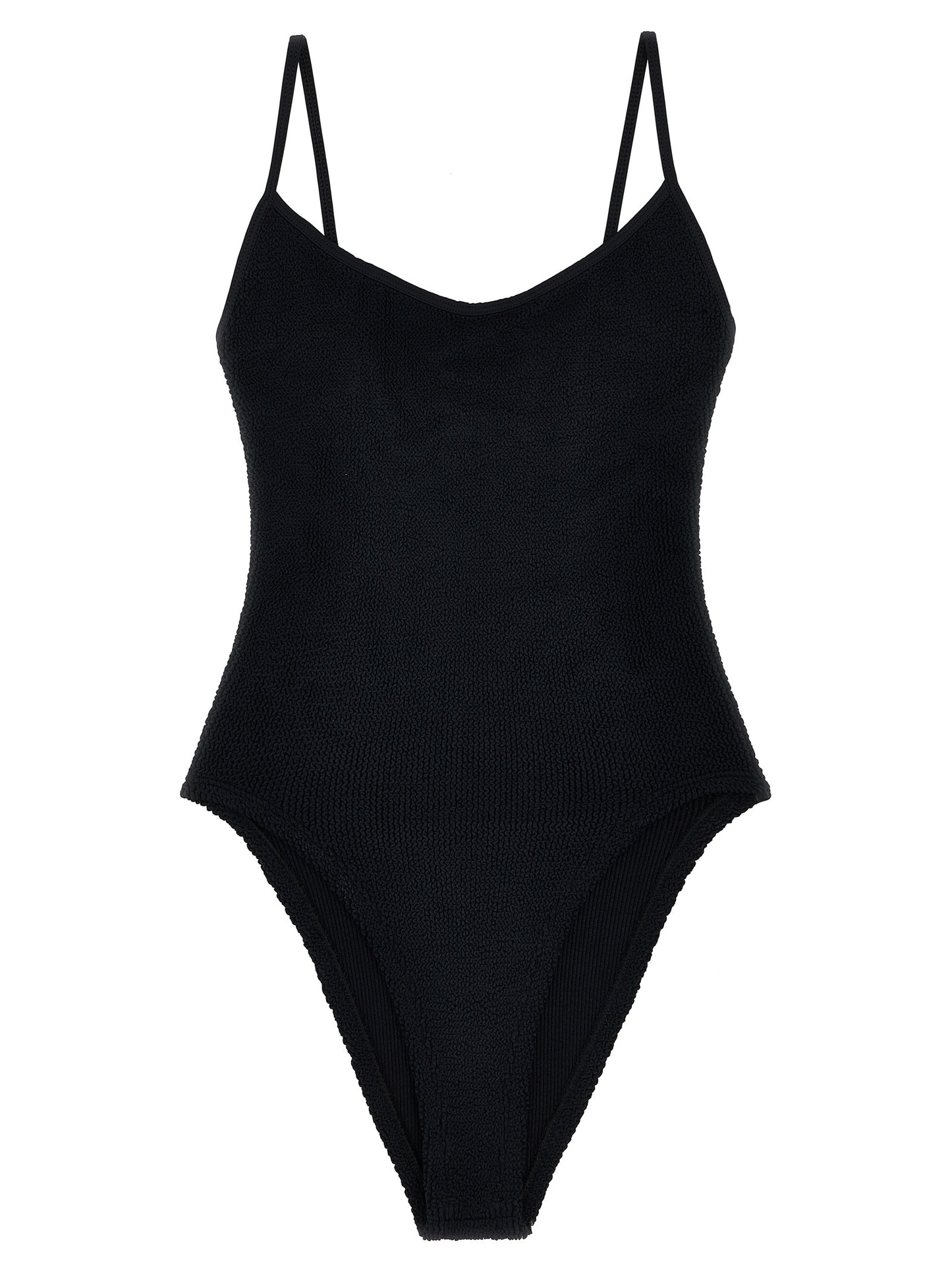 Hunza G Black Polyamide One-Piece Swimsuit