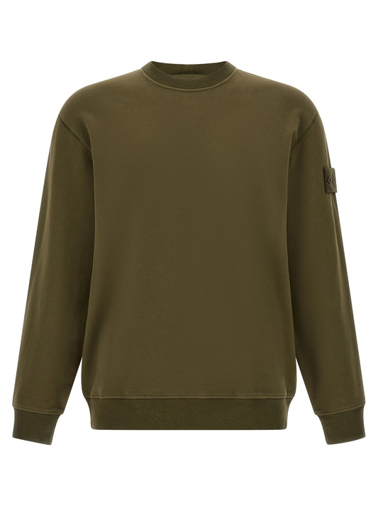 Stone Island Bicolor Cotton Sweatshirt