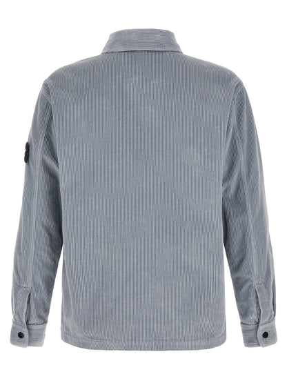 Stone Island Gray Cotton Blouse
