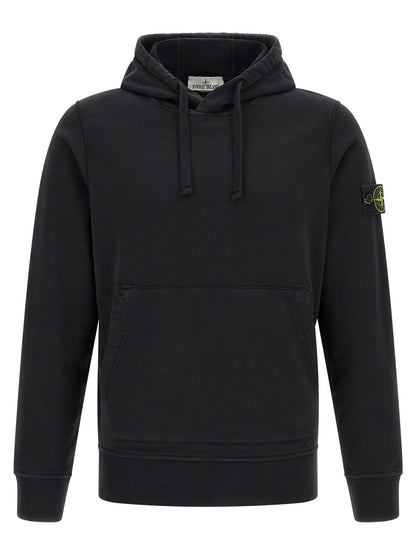 Stone Island Black Cotton Sweatshirt