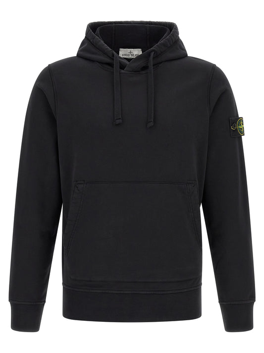 Stone Island Black Cotton Sweatshirt