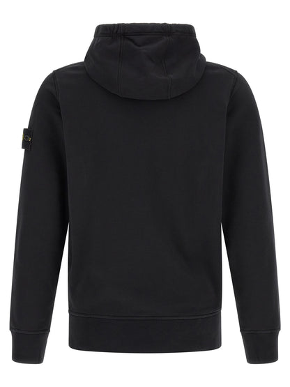 Stone Island Black Cotton Sweatshirt