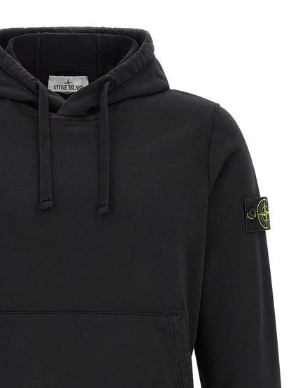 Stone Island Black Cotton Sweatshirt