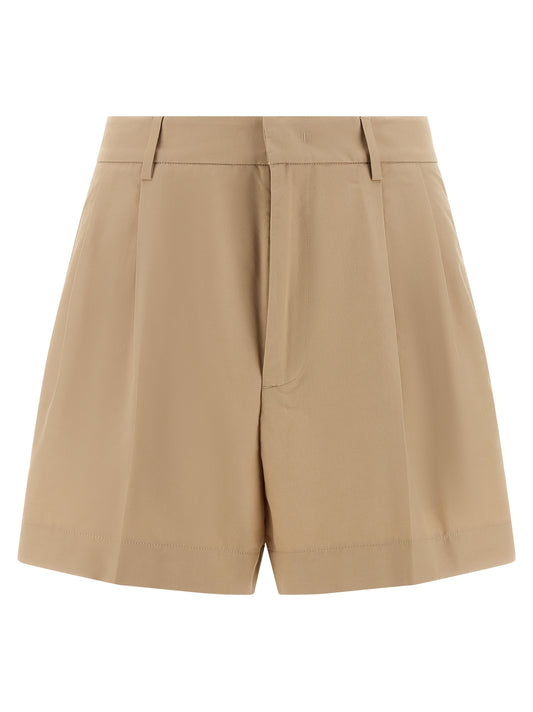 Fabiana Filippi Brown Cotton Bermuda Shorts