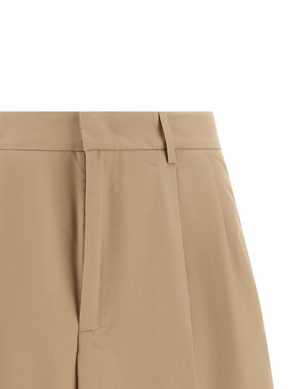 Fabiana Filippi Brown Cotton Bermuda Shorts