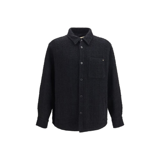 Valentino Garavani Black Cotton Full-Length Jacket