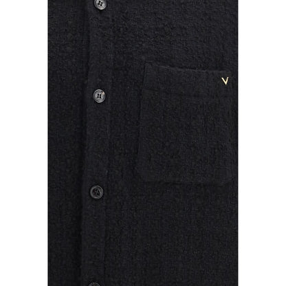 Valentino Garavani Black Cotton Full-Length Jacket