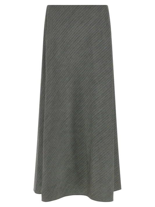 Alberta Ferretti Gray Viscose Mini Skirt