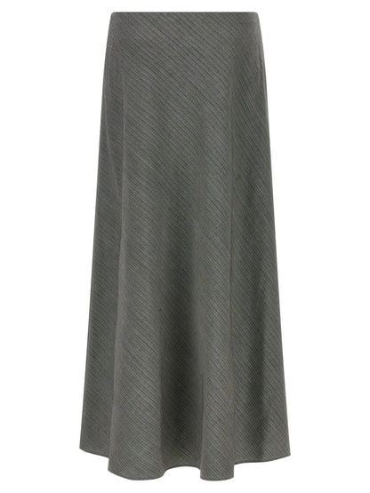 Alberta Ferretti Gray Viscose Mini Skirt