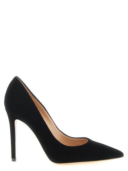 Gianvito Rossi Black Textile High Heel Pumps