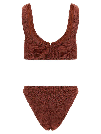 Hunza G Brown Polyamide Bikini