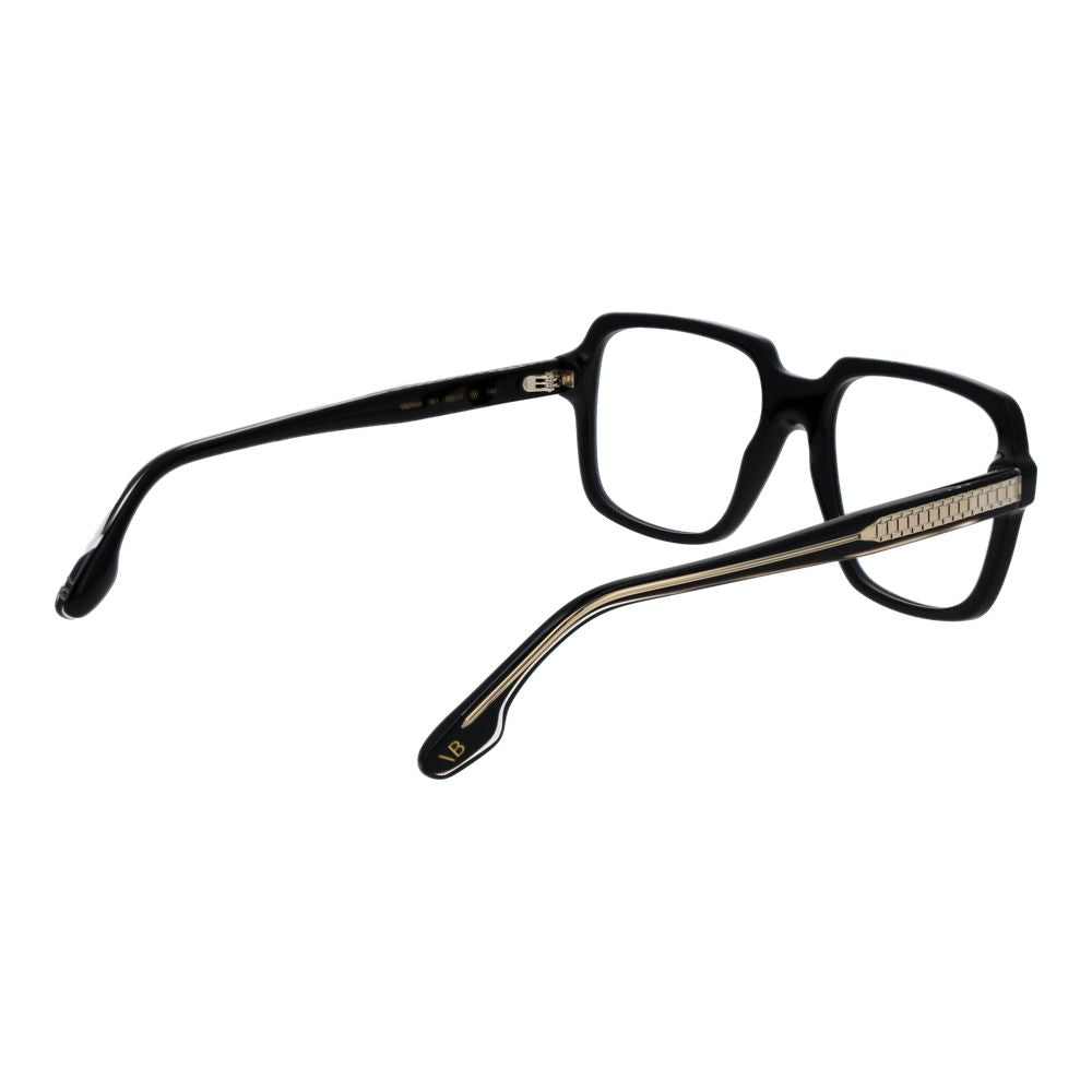Eyeglasses Frames by Victoria Beckham for women in acetate and black showcases a refined silhouette, detailed with a black coloured frame finish and a sophisticated full-frame frame design.