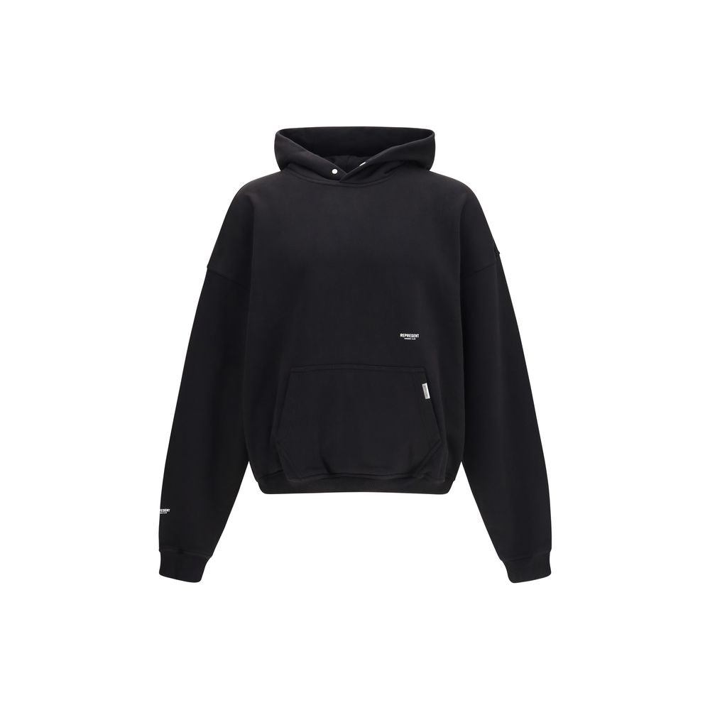Represent Black Cotton Sweatshirt
