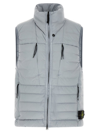 Stone Island Gray Polyamide Sleeveless Jacket