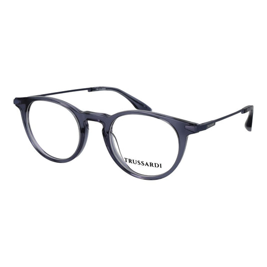 Eyeglasses Frames by Trussardi for unisex in acetate gray features an refined silhouette, showcasing the refined gray coloured frame and sophisticated full-frame frame design.