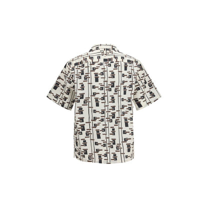 Prada Beige Cotton Pattern Shirt