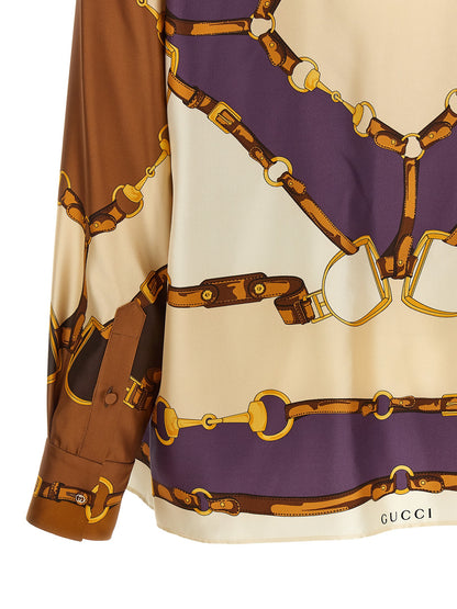 Gucci Multicolor Silk Blouse