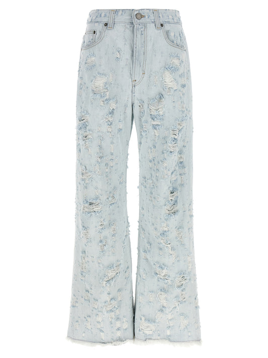 Haikure Blue Cotton Jeans Denim