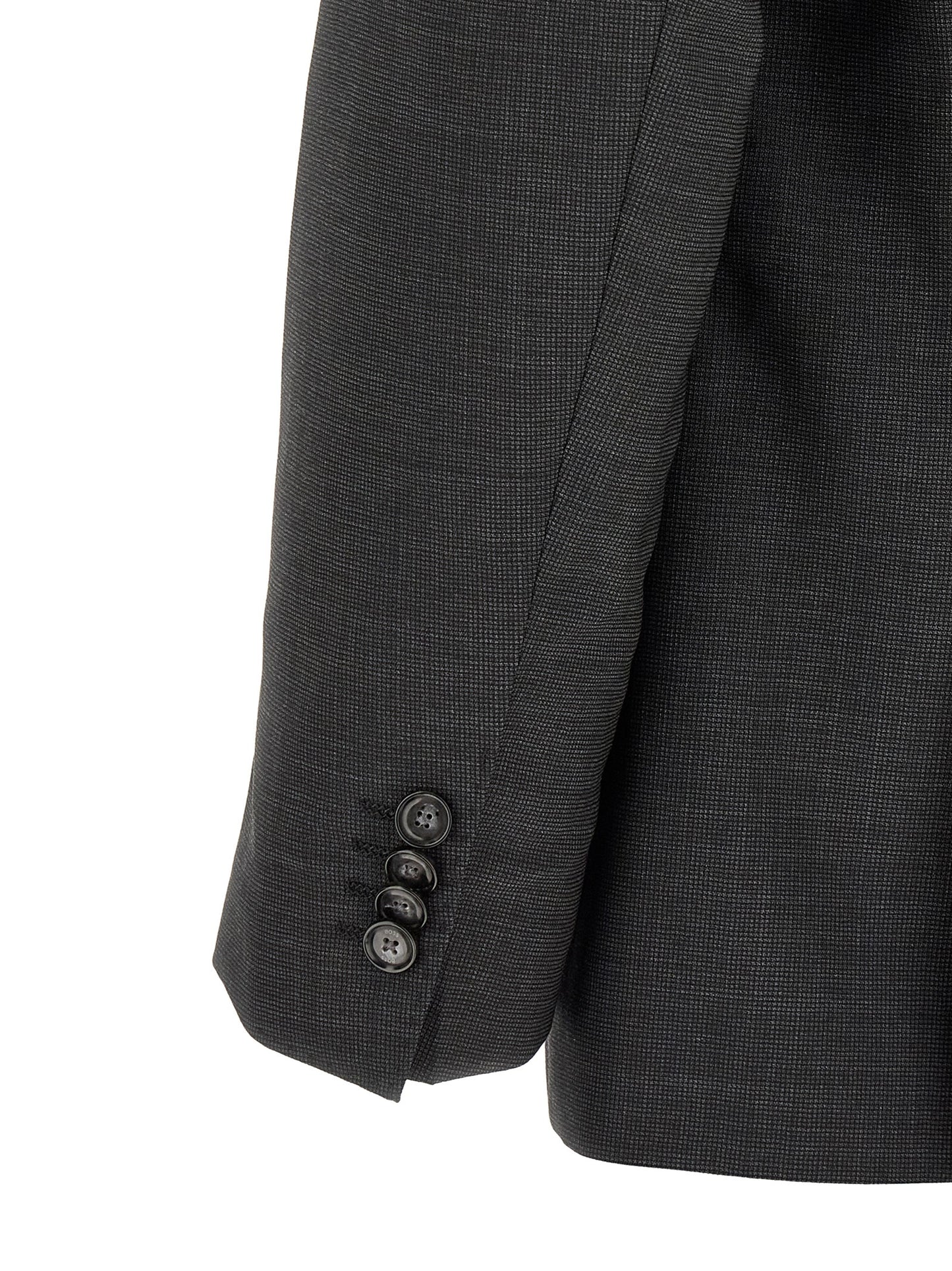 Hugo Boss Gray Virgin Wool Two-Piece Suit