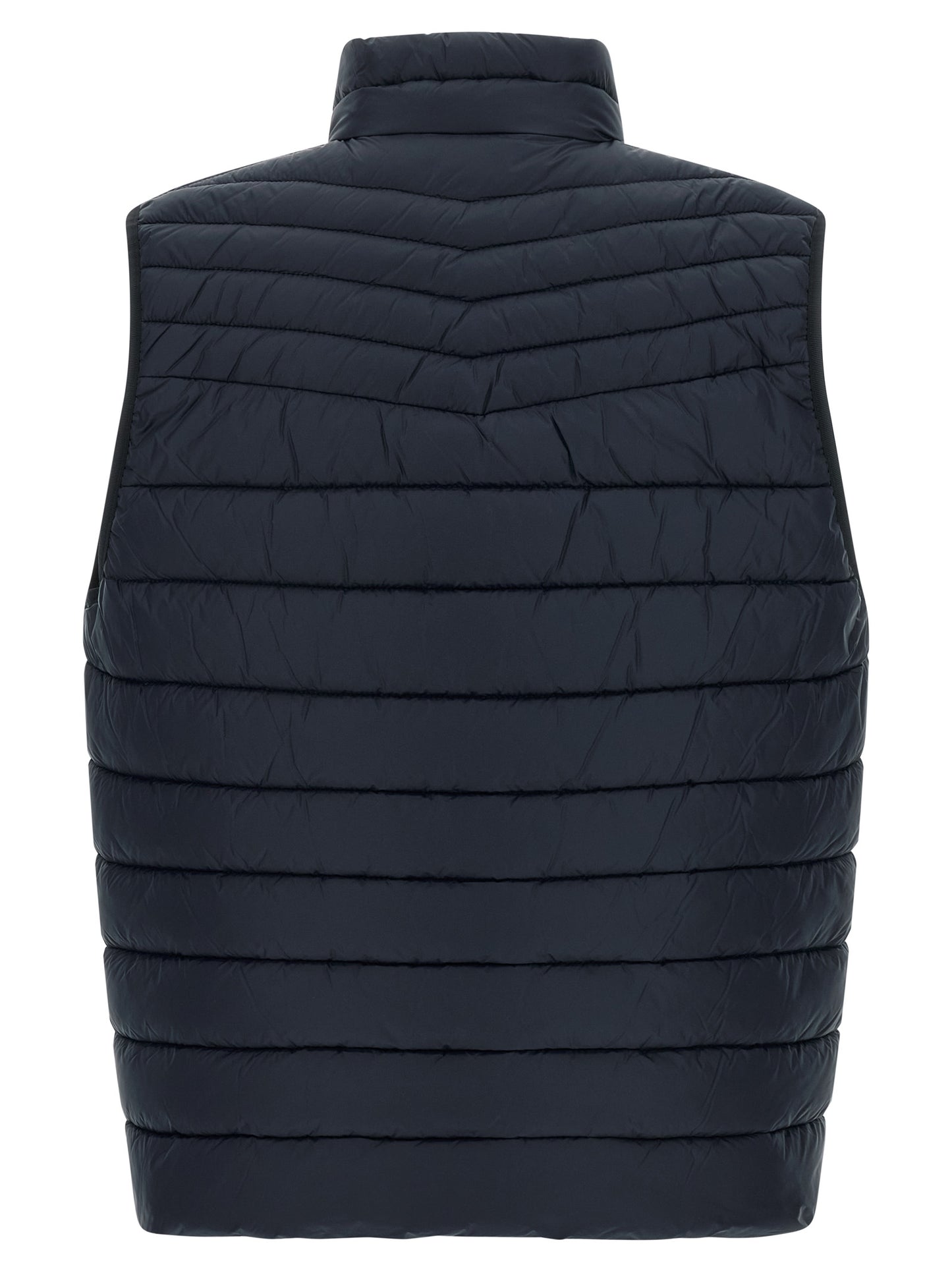 Hugo Boss Blue Recycled Polyamide Sleeveless Jacket