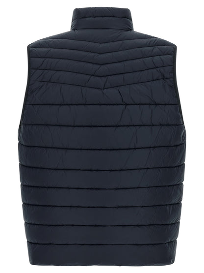 Hugo Boss Blue Recycled Polyamide Sleeveless Jacket