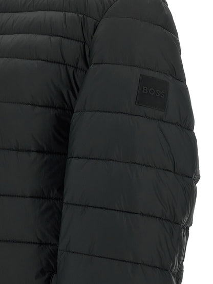 Hugo Boss Black Recycled Polyamide Full-Length Jacket