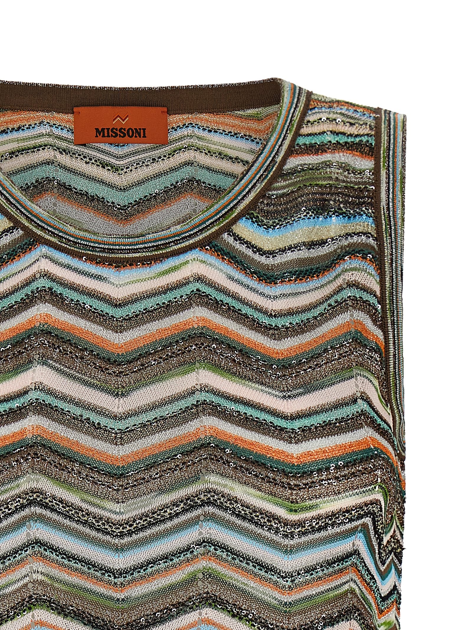 Blouse by Missoni for women in polyamide viscose multicolor, patterned & chevron features an polished silhouette, showcasing a sophisticated and detail for a truly polished finish.