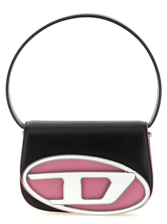 Compact Shoulder Oval Bag by Diesel for women in metal multicolor features a stately silhouette, showcasing a secure , ample , and stately shoulder-strap, handle & adjustable-strap for a stately finish.