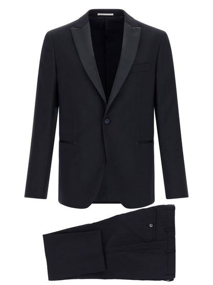 Pal Zileri Black Wool Two-Piece Suit