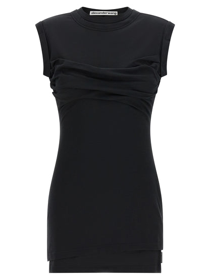 Alexander Wang Black Cotton Short Dress