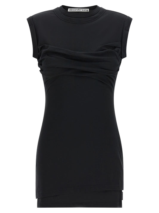 Alexander Wang Black Cotton Short Dress
