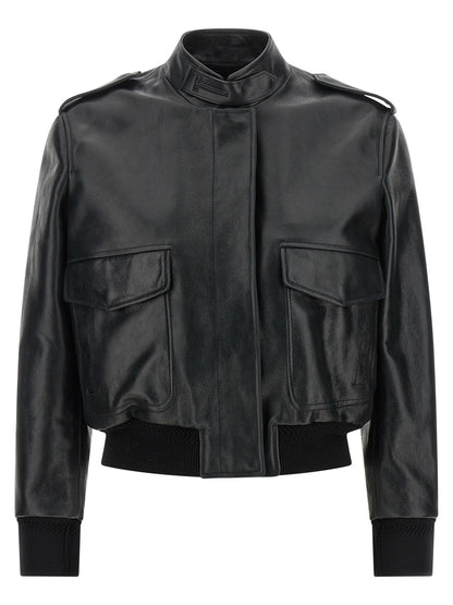 Tom Ford Black Lamb Leather Leather Jacket