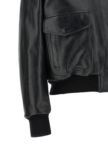 Tom Ford Black Lamb Leather Leather Jacket