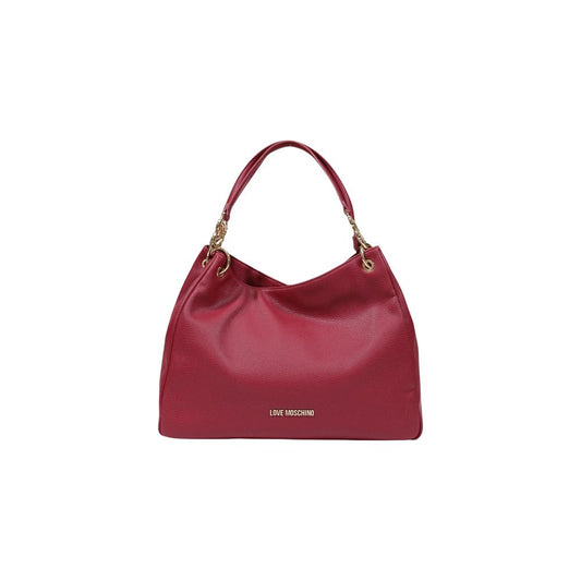 Large Handbag by Love Moschino for women in polyethylene & polyurethane gold & purple features a refined silhouette, showcasing a secure , organized , and versatile handle for a refined finish.