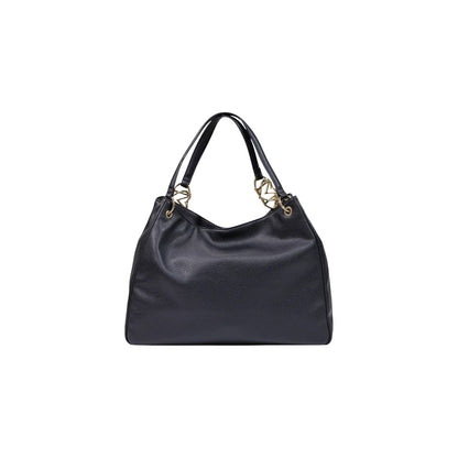Large Handbag by Love Moschino for women in polyethylene & polyurethane black & gold features a signature silhouette, showcasing a secure and signature with versatile handle for a sophisticated look.