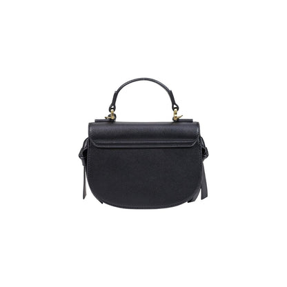 Small Evening Flap Handbag by Love Moschino for women in polyethylene & polyurethane black, gold & signature features a exquisite silhouette, showcasing a secure flap and exquisite with versatile shoulder-strap, handle & adjustable-strap for a exquisite finish.