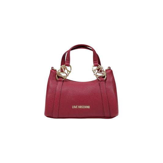 Small Evening Handbag by Love Moschino for women in pebbled poly leather gold & purple presents a ornamental silhouette, showcasing a secure zipper, ample , and versatile handle for a ornamental finish.