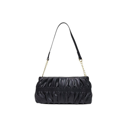 Small Evening Handbag by Love Moschino for women in polyethylene & polyurethane black, gold & signature features an refined silhouette, showcasing a secure , ample , and versatile for a sophisticated refined aesthetic.