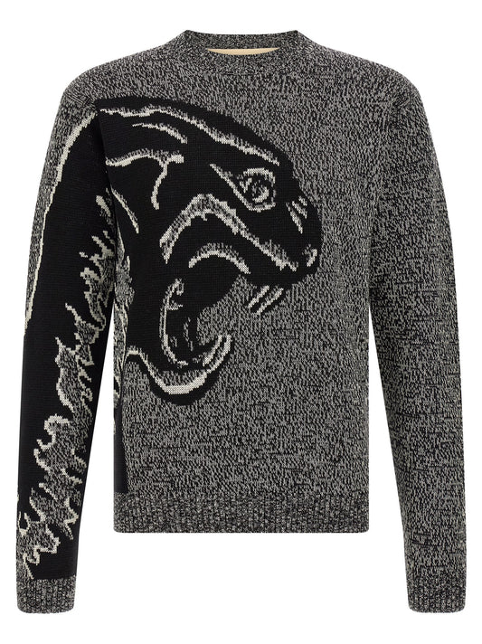 Valentino Garavani Bicolor Virgin Wool Cardigan