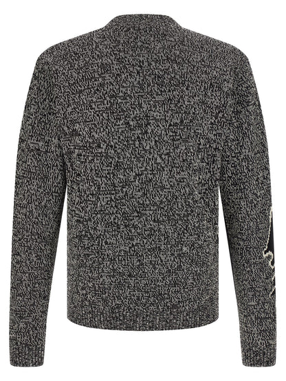 Valentino Garavani Bicolor Virgin Wool Cardigan