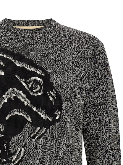 Valentino Garavani Bicolor Virgin Wool Cardigan
