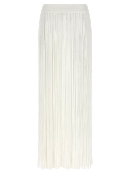 ANTONINO VALENTI White Viscose Mini Skirt