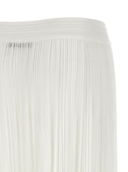 ANTONINO VALENTI White Viscose Mini Skirt
