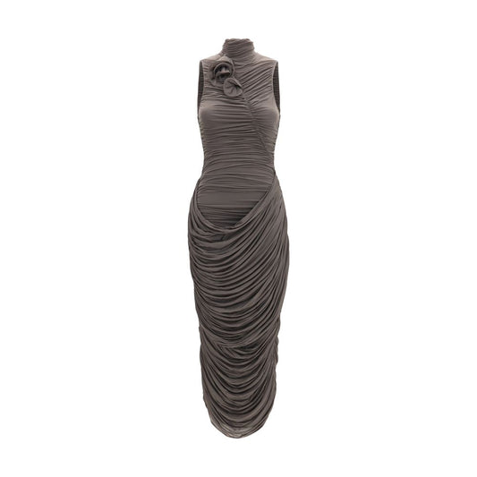 Magda Butrym Gray Copper Cocktail Dress