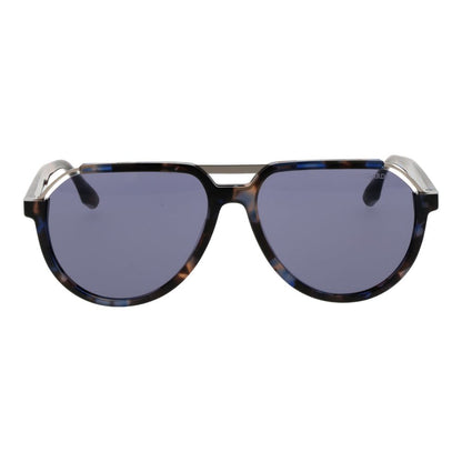 Trussardi Brown Acetate & Stainless Steel Sunglasses