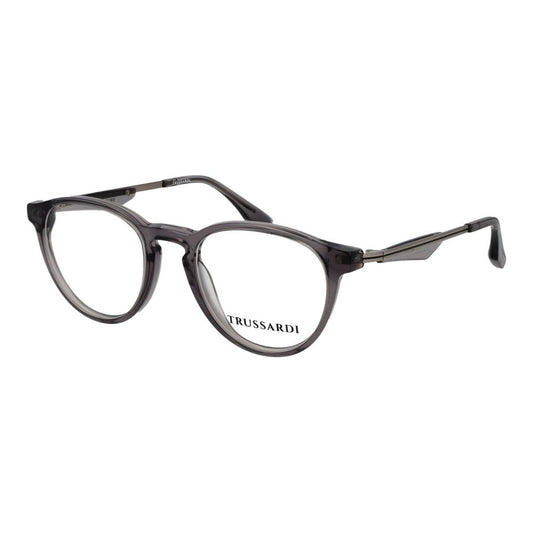 Eyeglasses Frames by Trussardi for men in acetate and gray showcases an refined full-frame frame design featuring a sophisticated gray coloured frame for an refined and refined aesthetic.